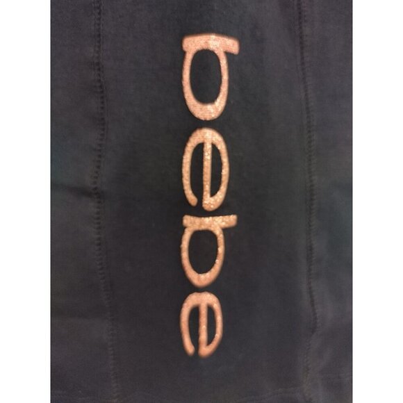 Bebe Sport Women's Black Yoga Pants L, of cotton and spandex, wide leg, NWT - Picture 6 of 10